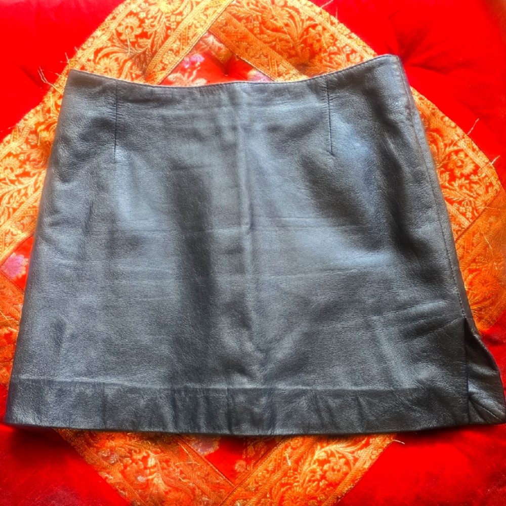 Versus Black Leather Vintage Mini Skit